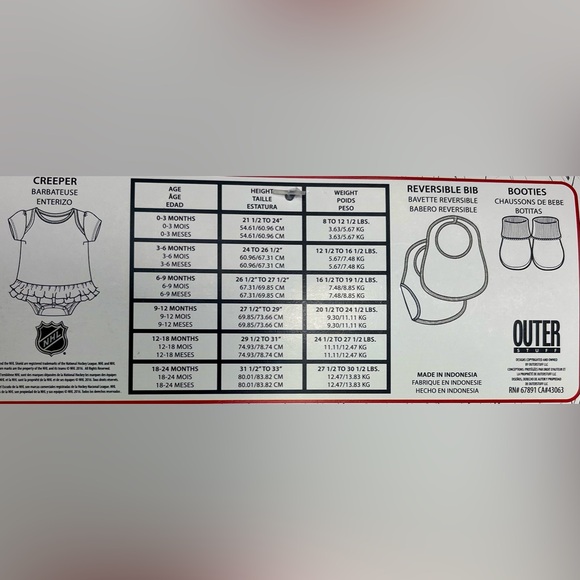 Montreal Canadians 0-3 months 3pc - Picture 3 of 3